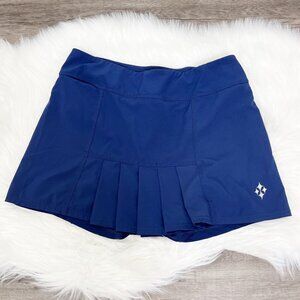 Jofit Navy Blue Pleated Golf Tennis Skort Pull On Womens Small